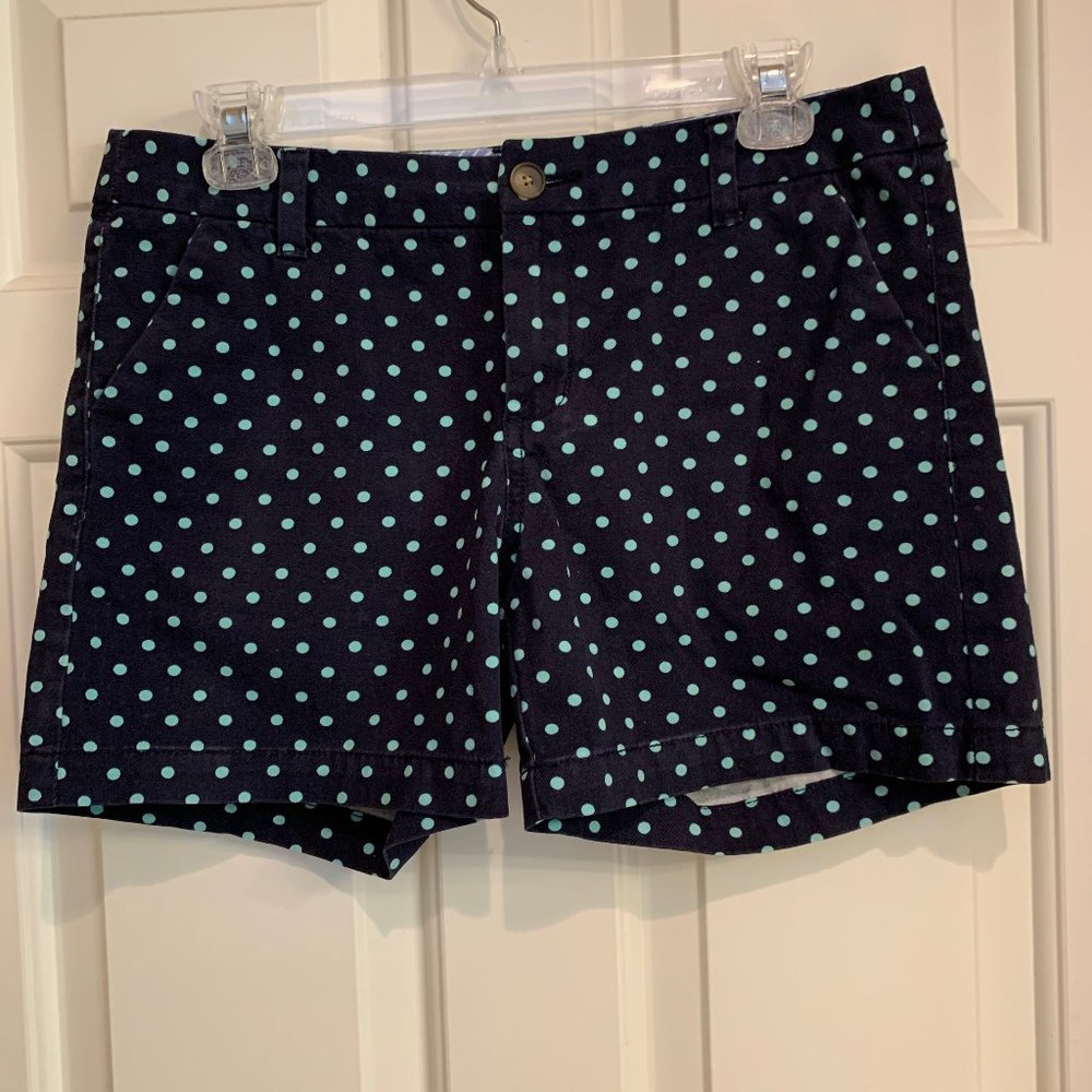 MERONA NAVY & MINT GREEN POLK-A-DOT SHORTS